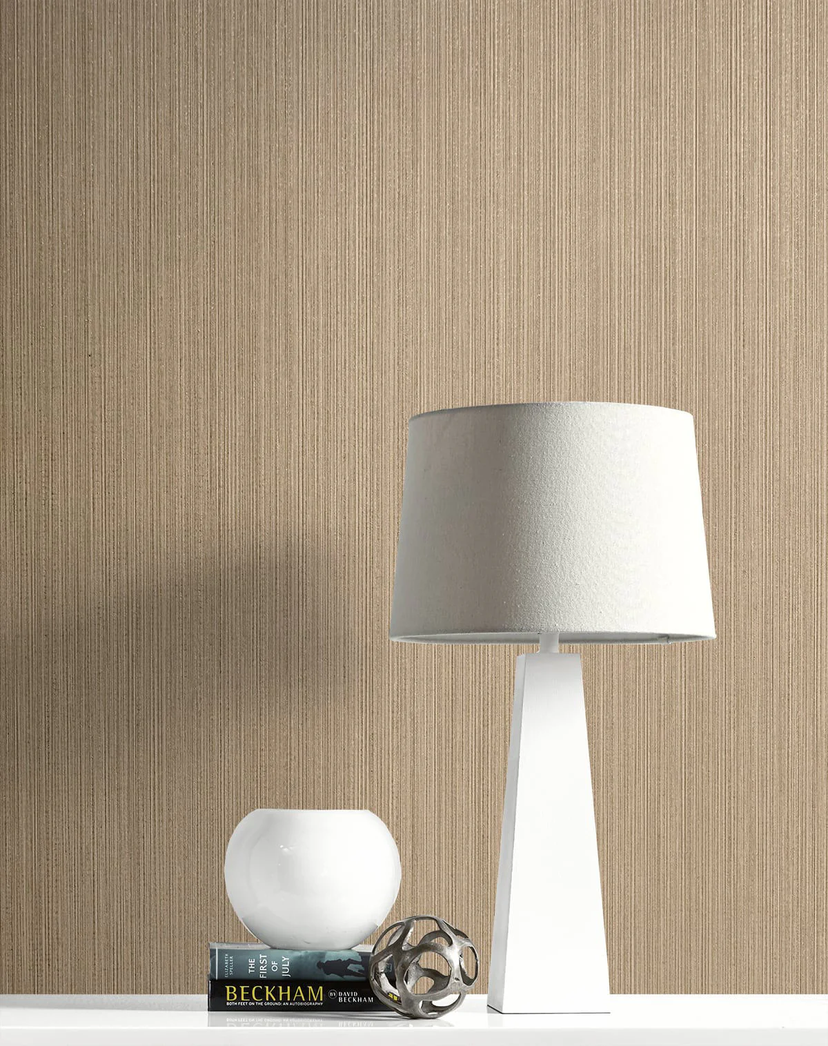2231707 Natural Stria Khaki Glitter Wallpaper - Image 2