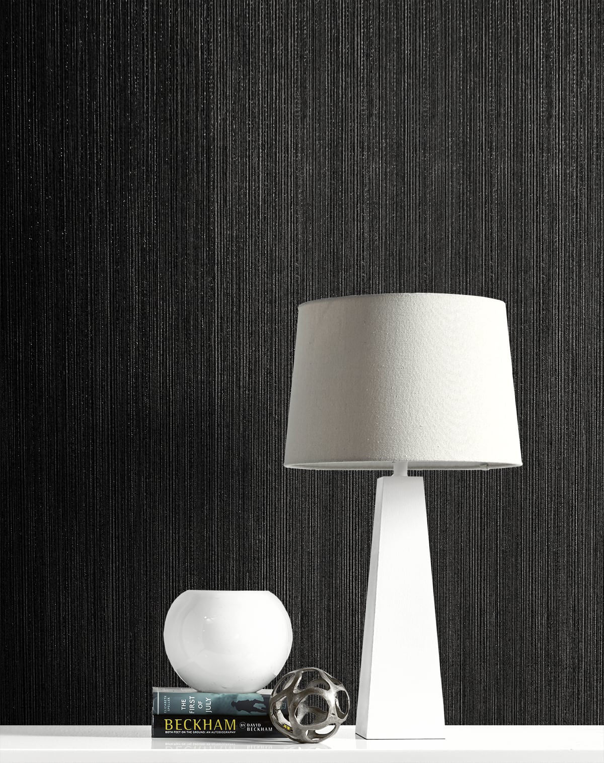 2231710 Natural Stria Ebony Glitter Wallpaper - Image 2