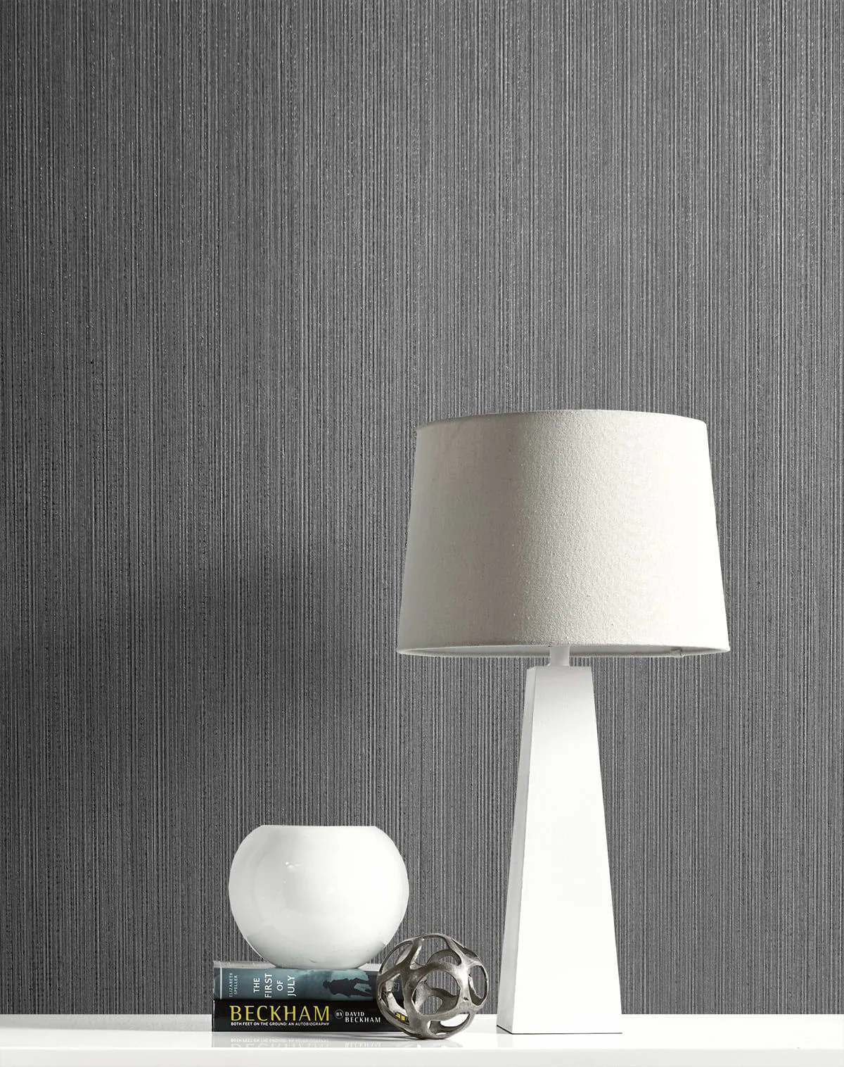 2231718 Natural Stria Gunmetal Glitter Wallpaper - Image 2