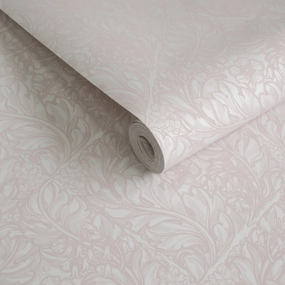 Lb25107 Floral Victorian Pattern with Stylized Leaves and Bellflowers Wallpaper - Image 2
