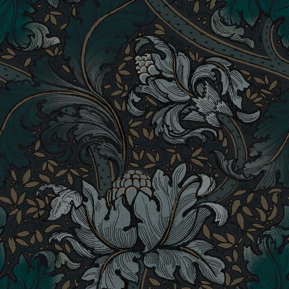 Lb25144 Luxury Baroque Floral Botanical Wallpaper