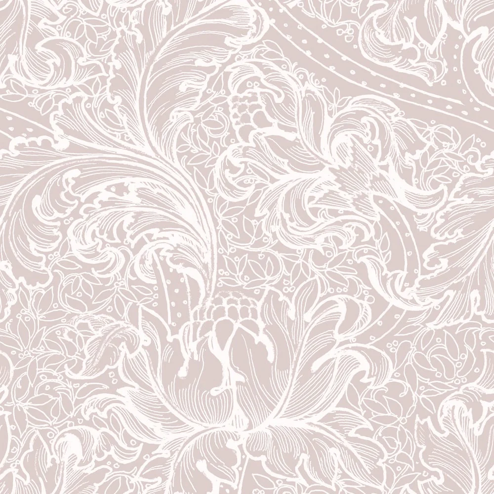 Lb25145 Luxury Baroque Floral Botanical Wallpaper