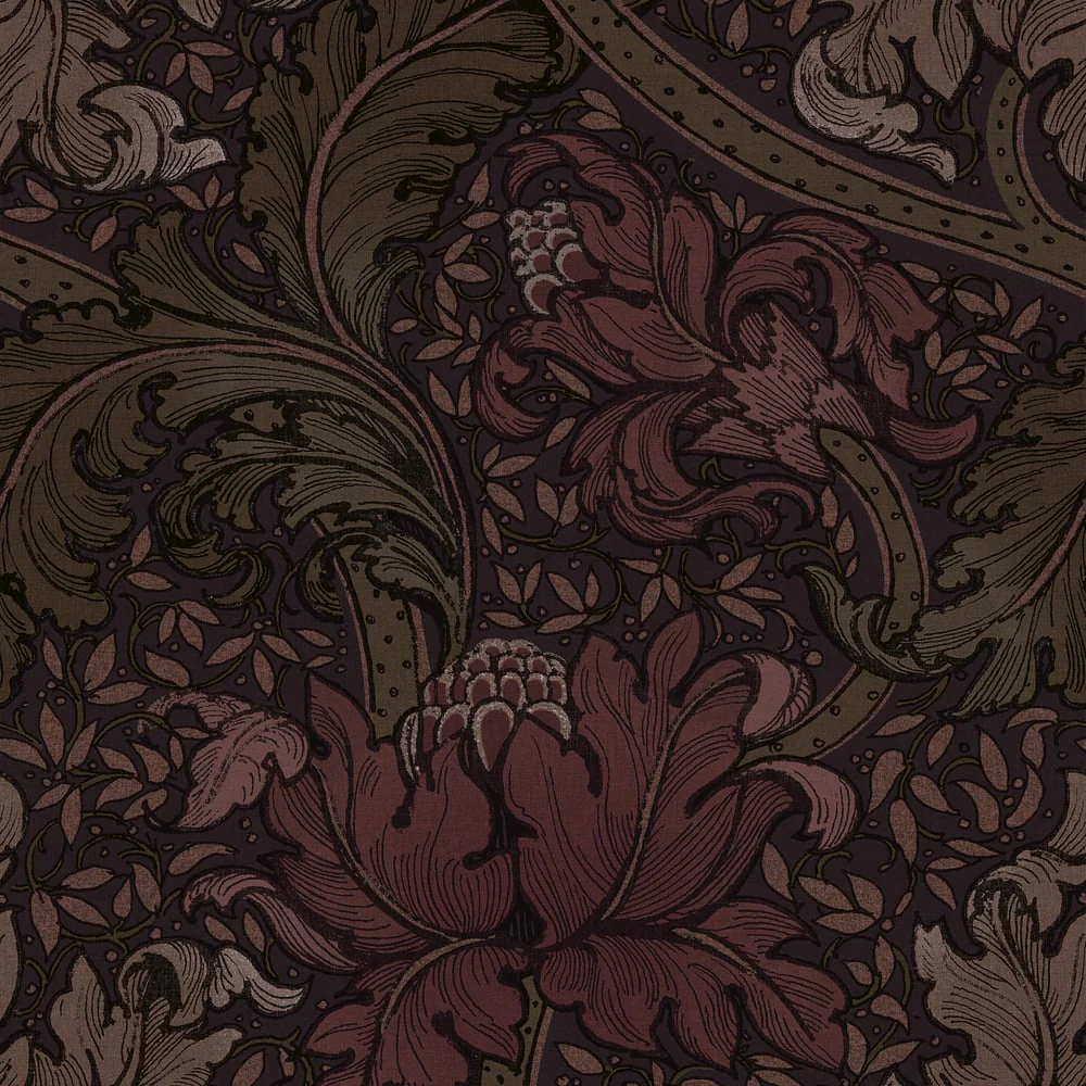 Lb25146 Luxury Baroque Floral Botanical Wallpaper