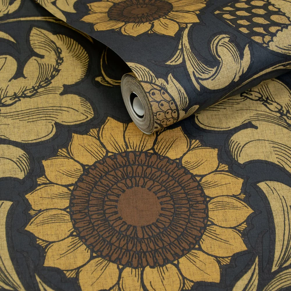 Lb25147 Luxury Vintage Sunflower Wallpaper - Image 3