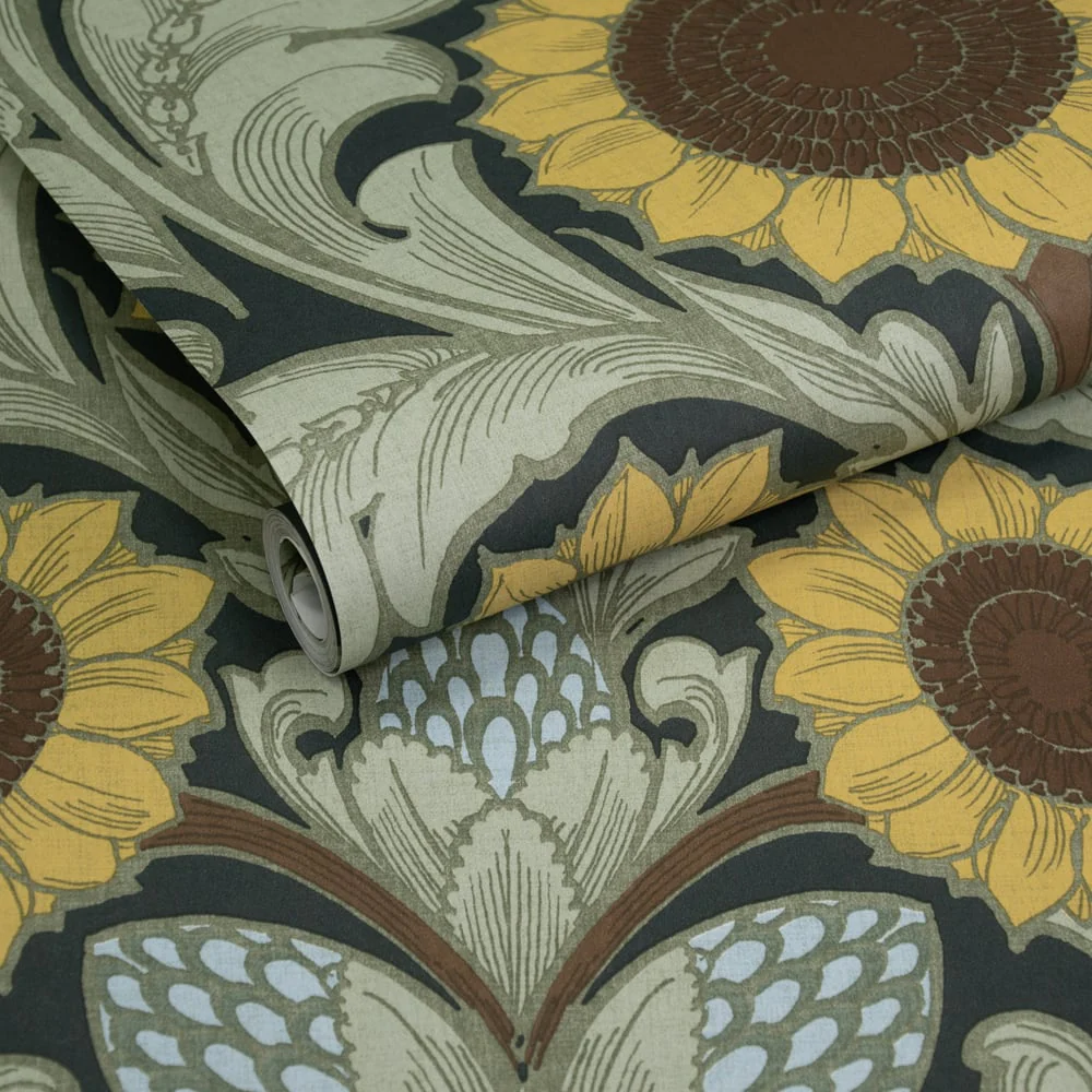 Lb25152 Luxury Vintage Sunflower Wallpaper - Image 2
