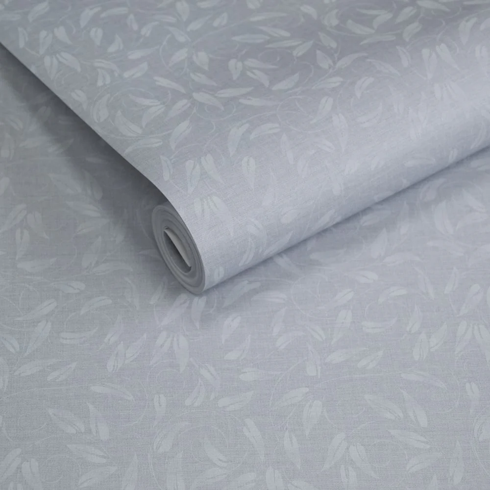 Lb25156 Leaf Swirl Pattern Neutral Tones Wallpaper - Image 2