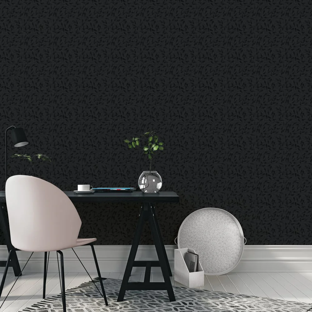 Lb25160 Leaf Swirl Pattern Neutral Tones Wallpaper - Image 3