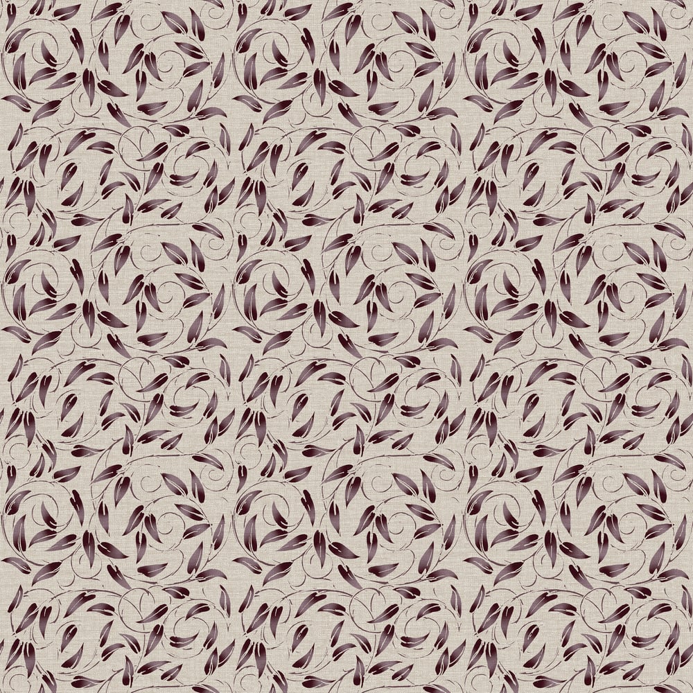 Lb25162 Leaf Swirl Pattern Neutral Tones Wallpaper