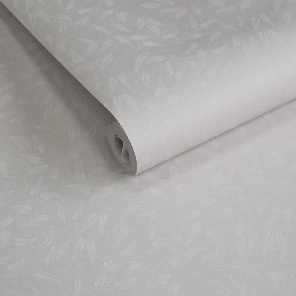 Lb25165 Leaf Swirl Pattern Neutral Tones Wallpaper - Image 2