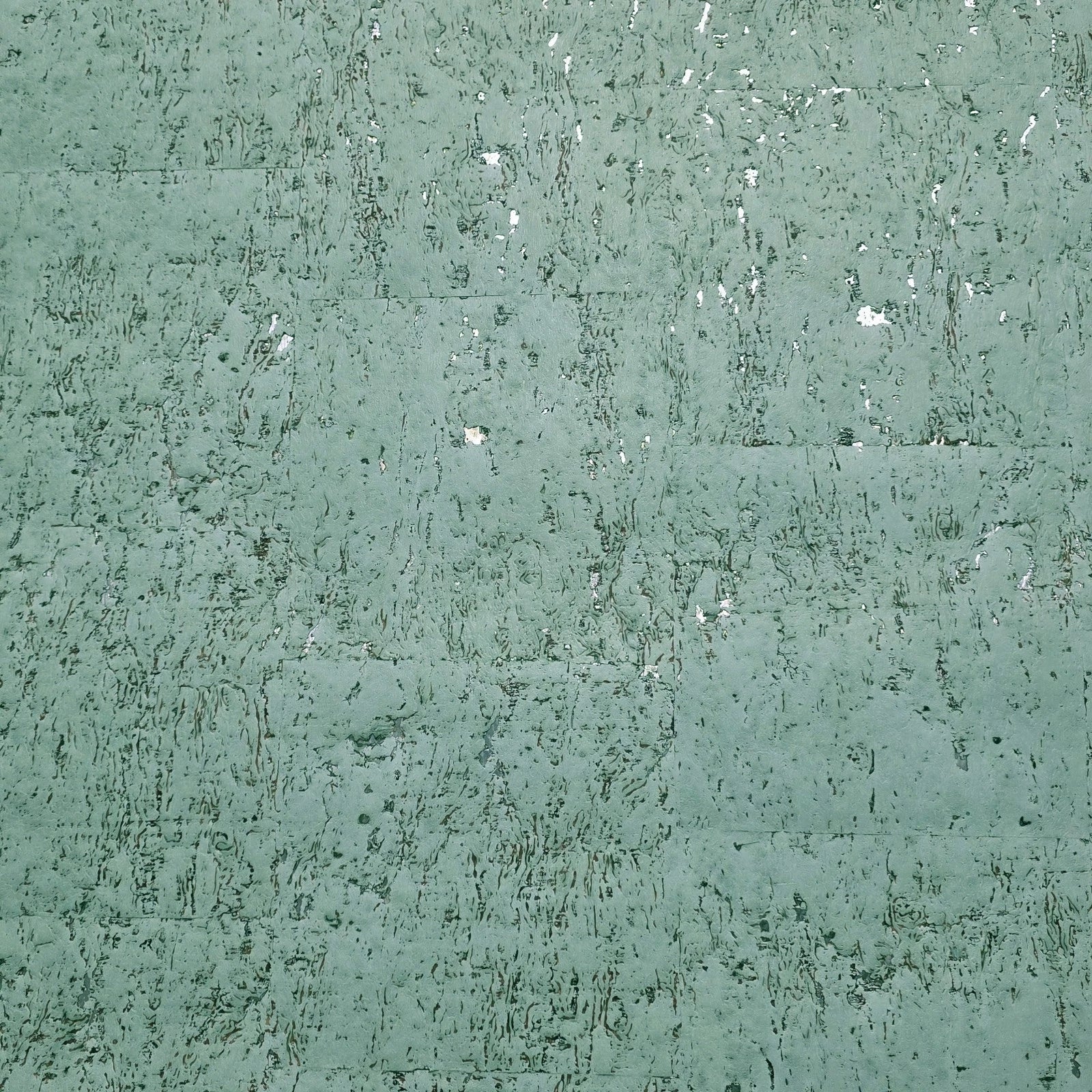 WM017KCS Real natural cork matte mint green silver metallic textured eco modern Wallpaper - Image 6