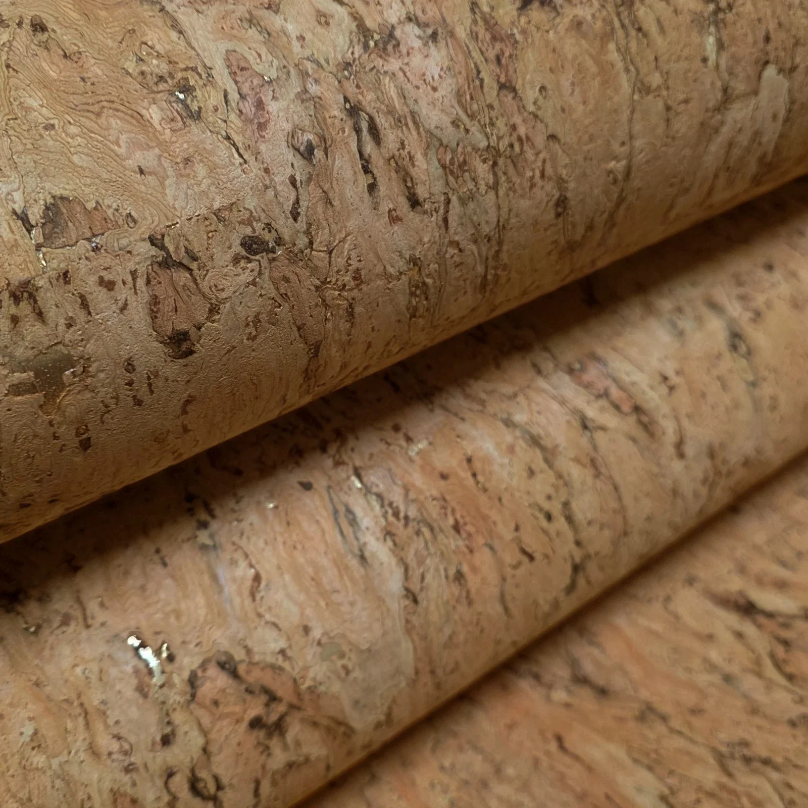 WM021KCG Real Natural cork organic sand brown gold metallic foil textured eco Wallpaper - Image 11