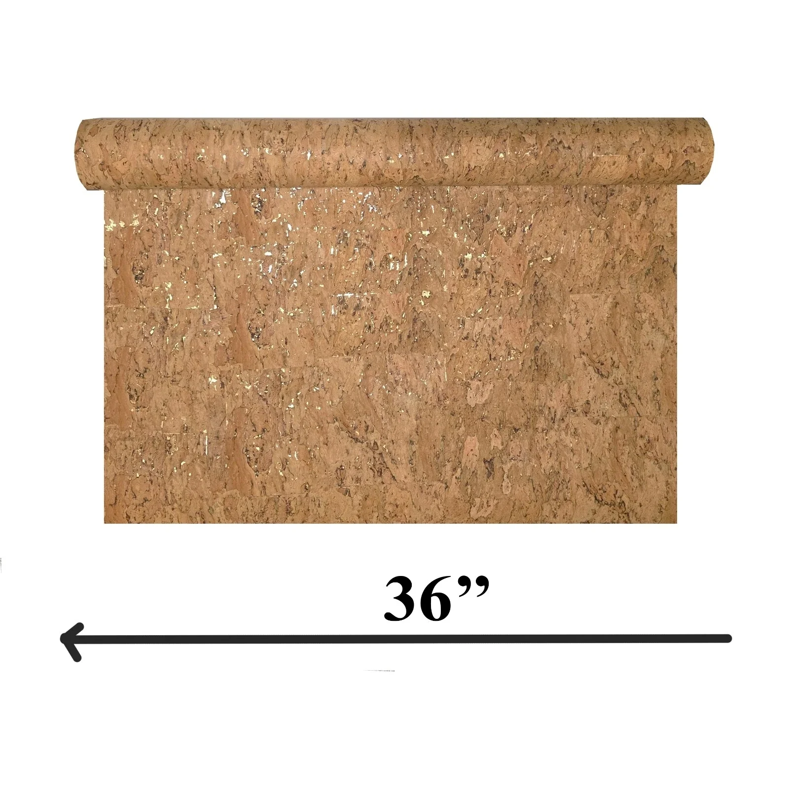 WM021KCG Real Natural cork organic sand brown gold metallic foil textured eco Wallpaper - Image 3