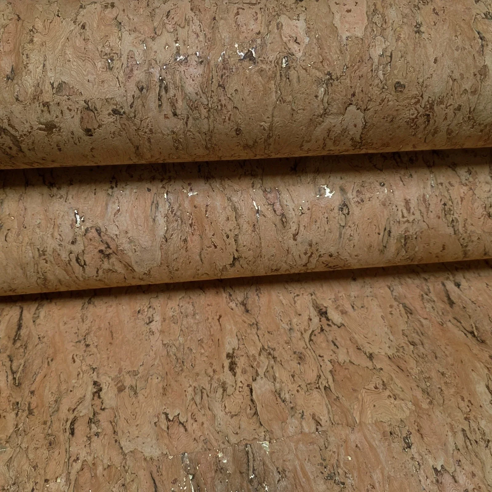 WM021KCG Real Natural cork organic sand brown gold metallic foil textured eco Wallpaper - Image 8