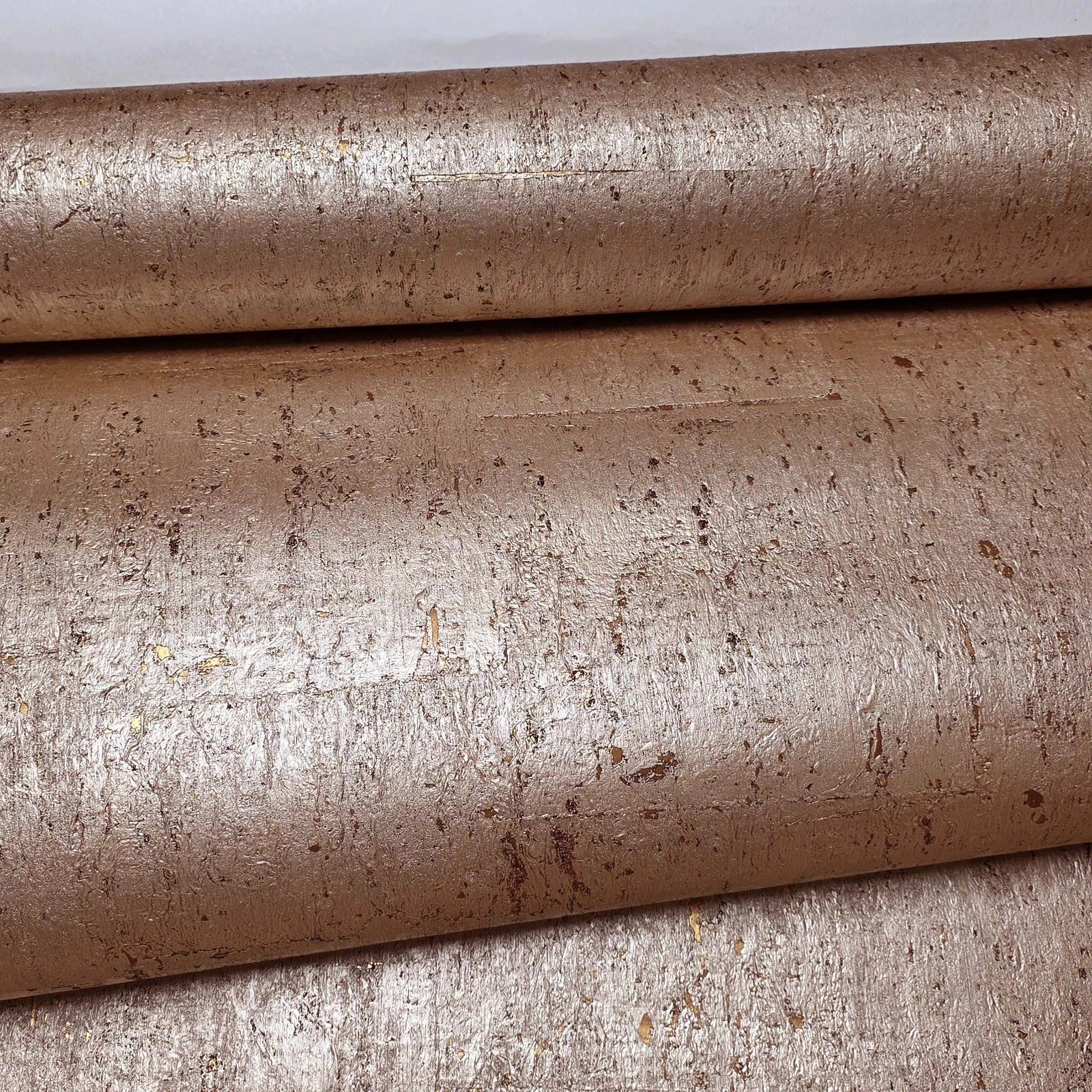 WM032KCG Real Natural cork organic rose gold cream metallic textured modern eco Wallpaper - Image 13