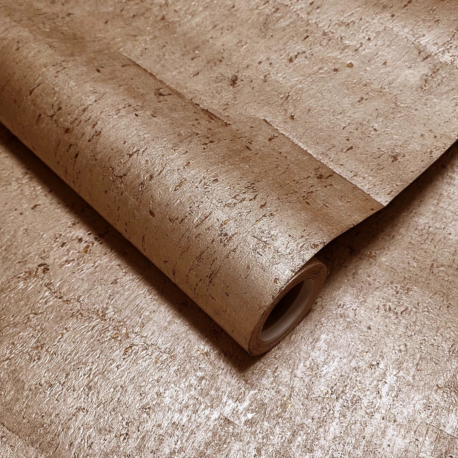 WM032KCG Real Natural cork organic rose gold cream metallic textured modern eco Wallpaper - Image 15