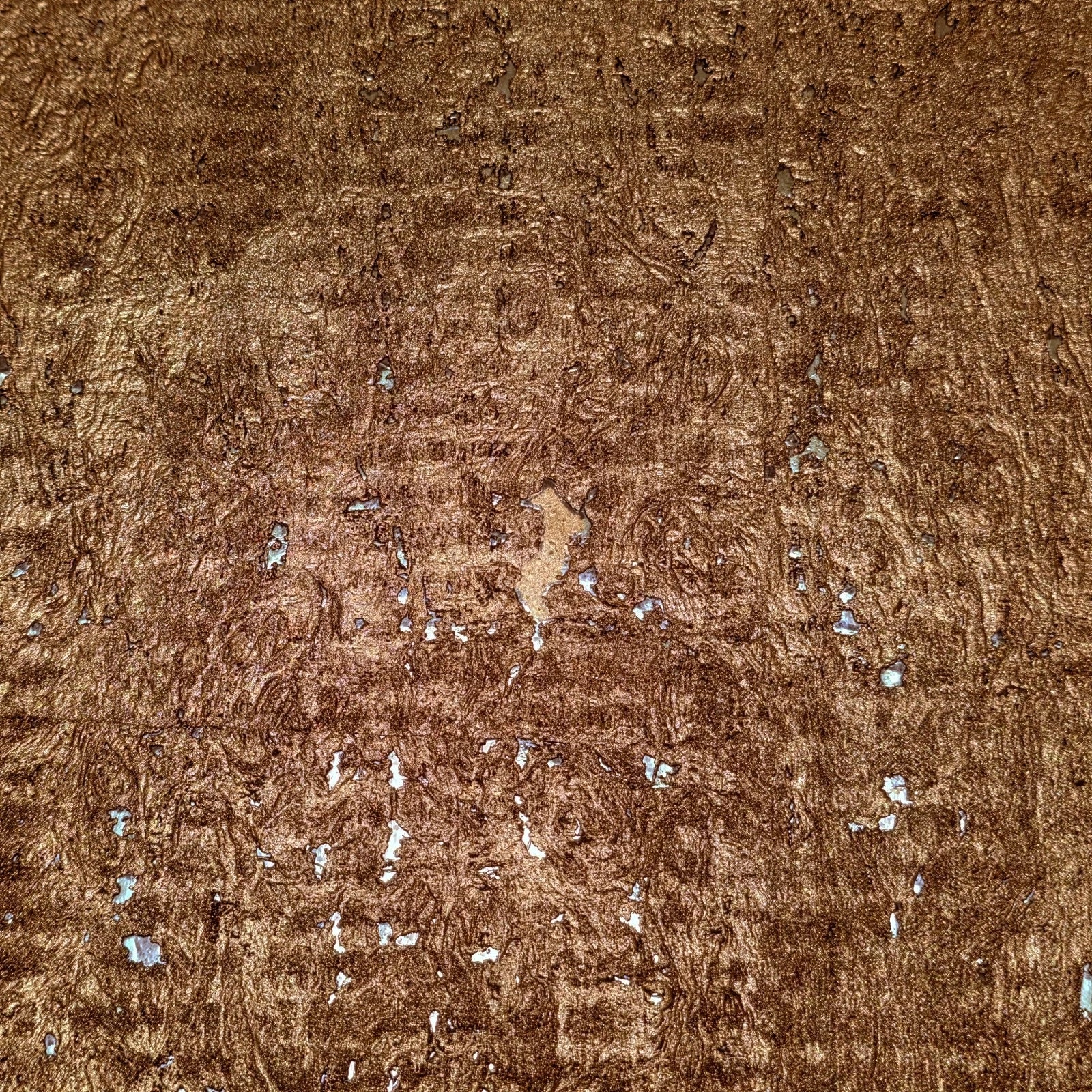 WM038KCG Real Natural cork organic Brass metallic black textured contemporary Wallpaper - Image 11
