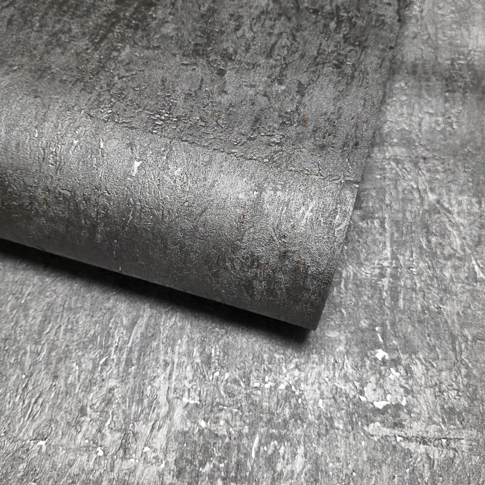 WM042KCS Real Natural cork gray platinum silver metallic foil textured modern Wallpaper - Image 5