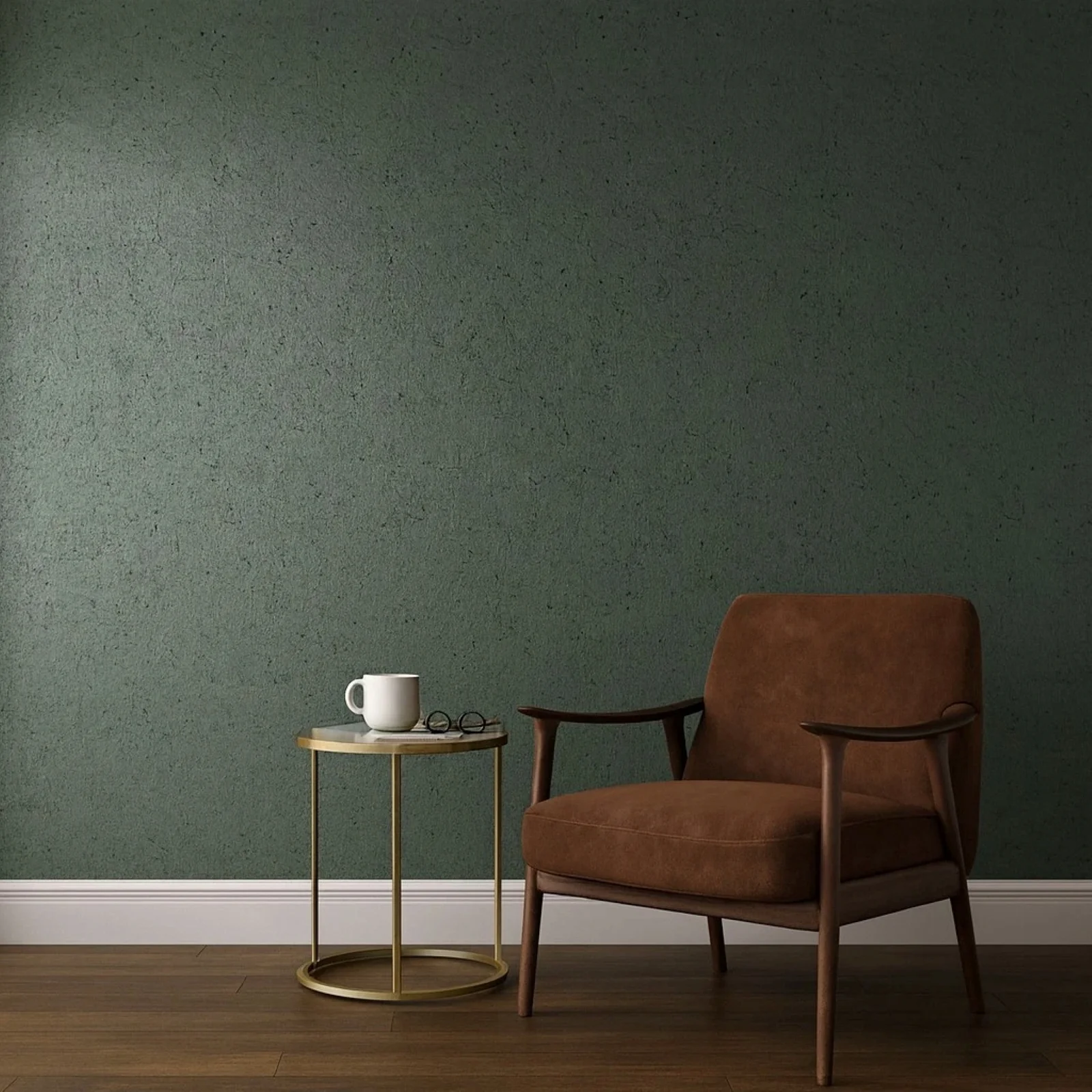 WM047KCG Real Natural cork moss green - gray metallic gold foil textured modern Wallpaper - Image 14