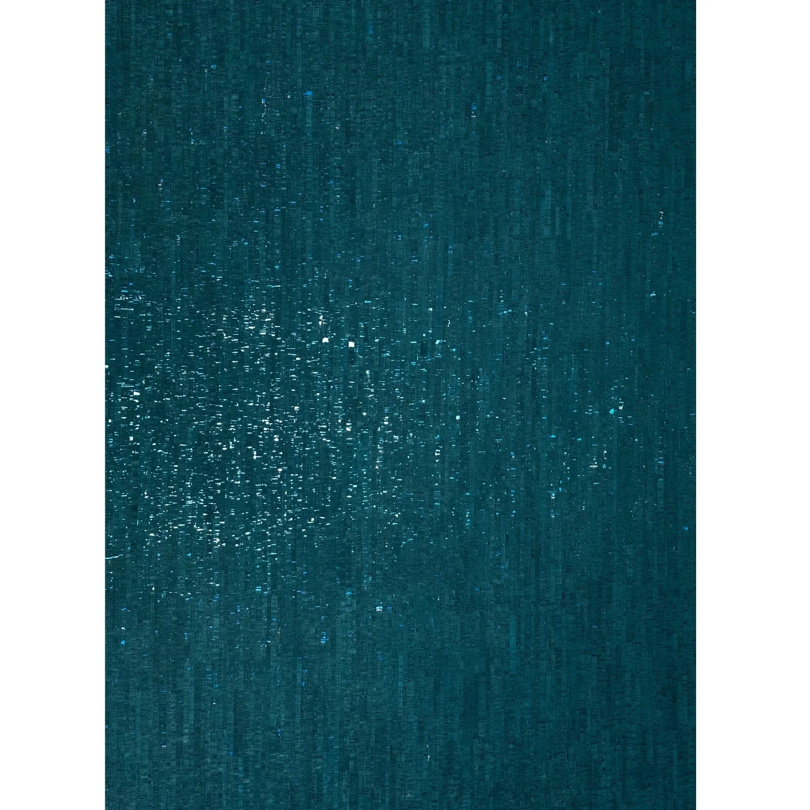 WM100012SMC Real natural cork teal green on metallic foil striped textured modern Wallpaper - Image 5