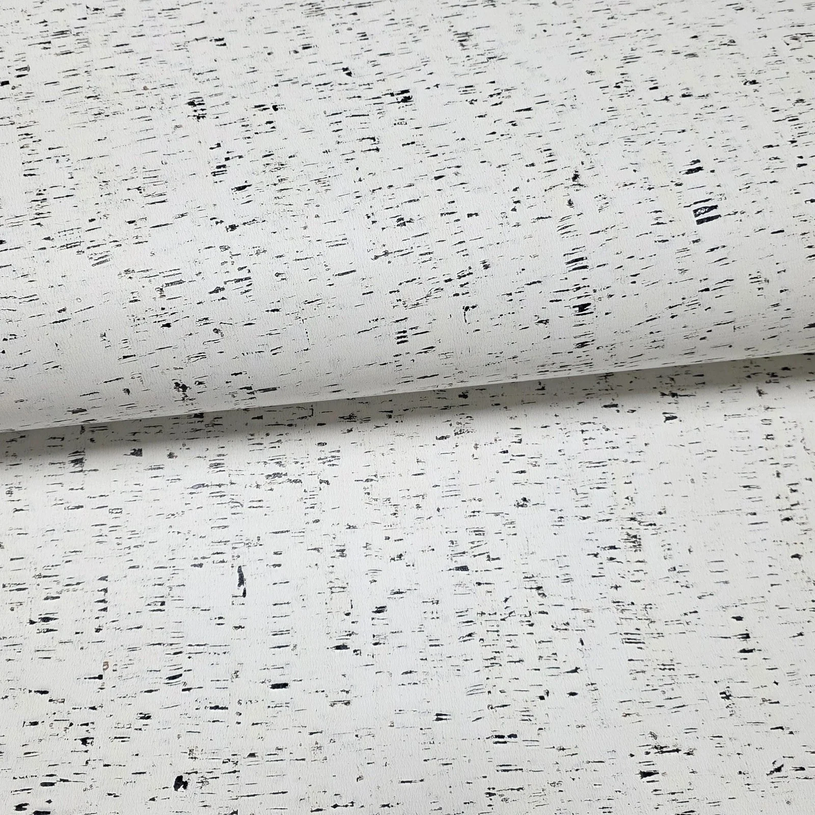 WM100100SMC Enchanced natural cork matte off white black birch textured eco modern Wallpaper - Image 13
