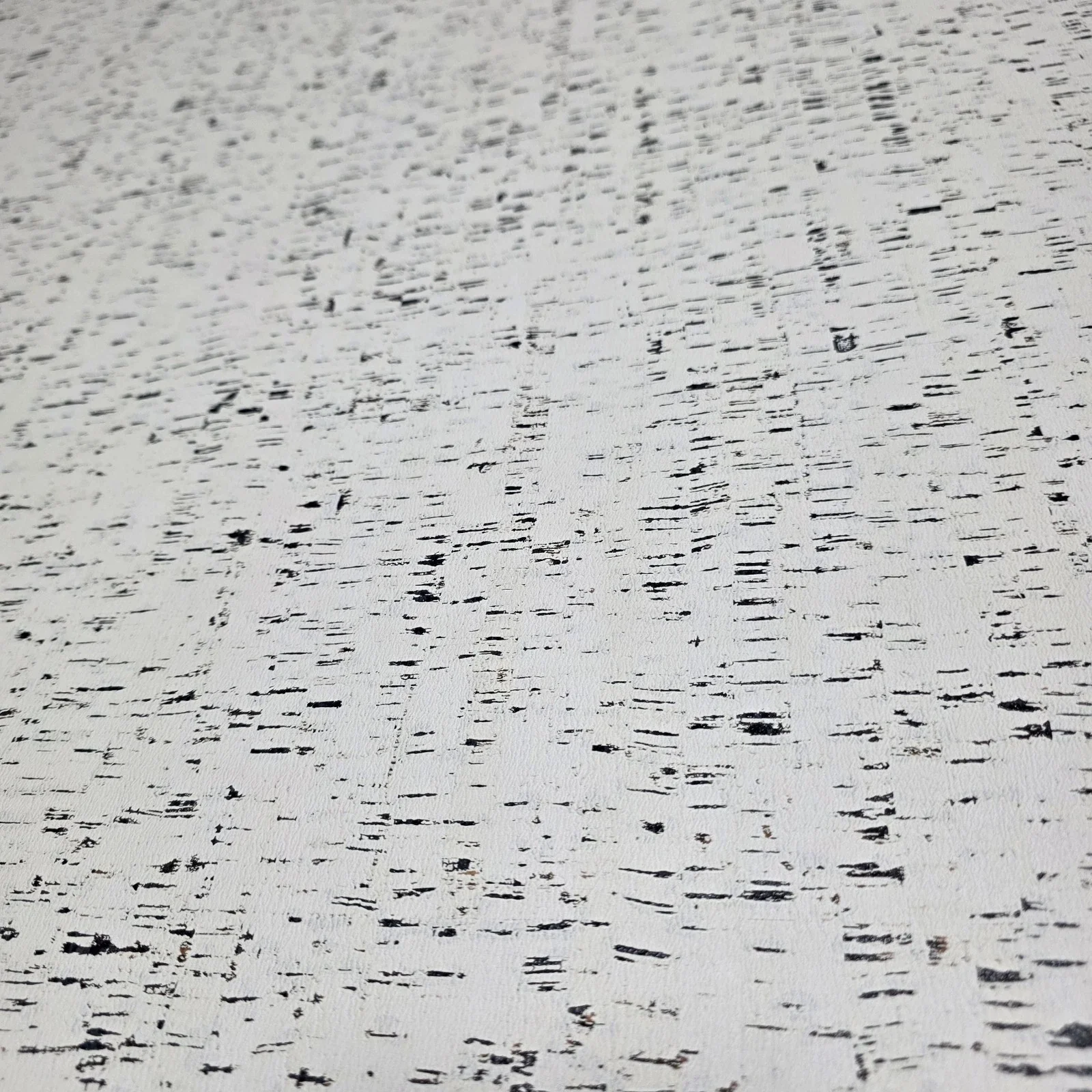 WM100100SMC Enchanced natural cork matte off white black birch textured eco modern Wallpaper - Image 8