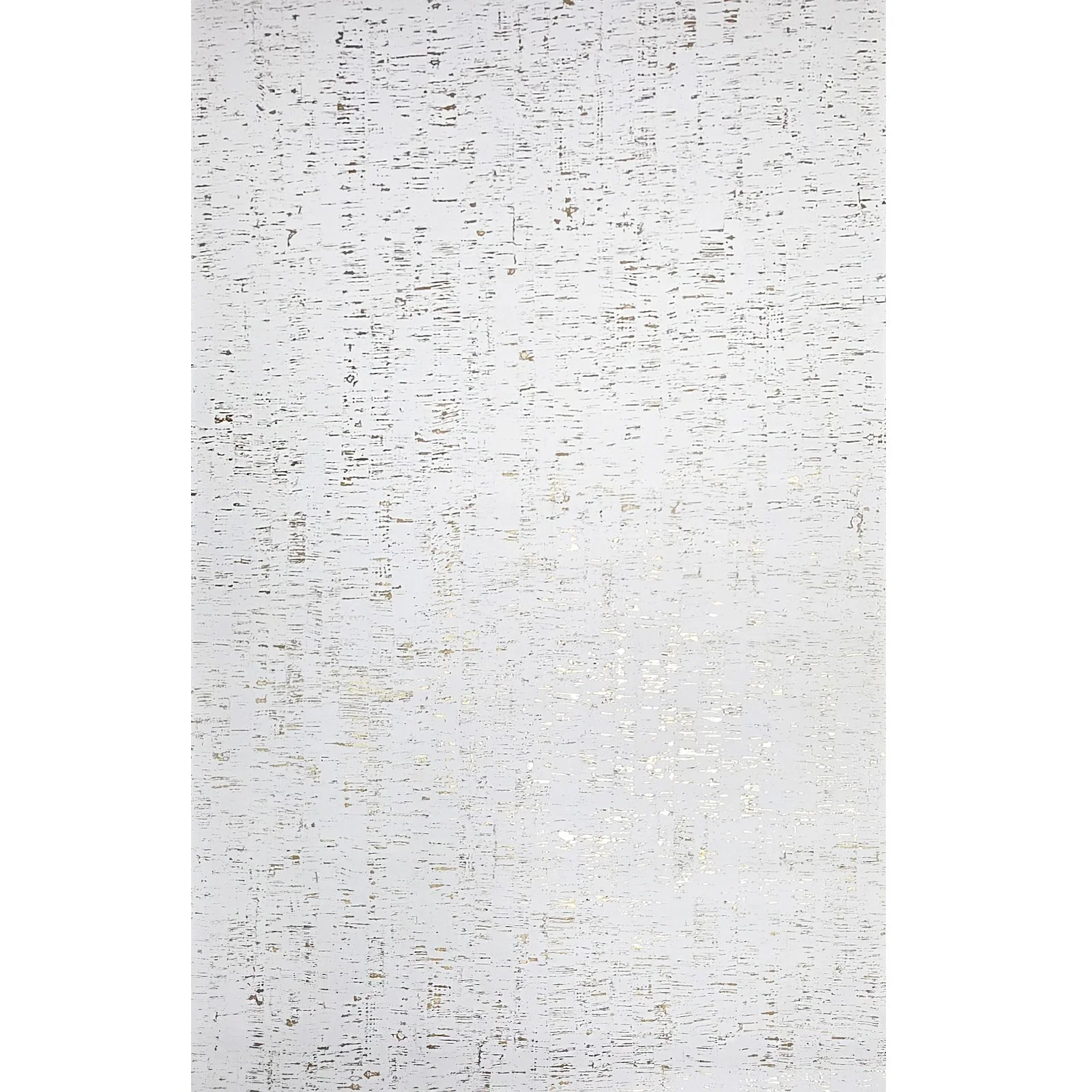 WM100101SMC Enchanced natural cork matte white gold metallic foil birch textured Wallpaper - Image 5