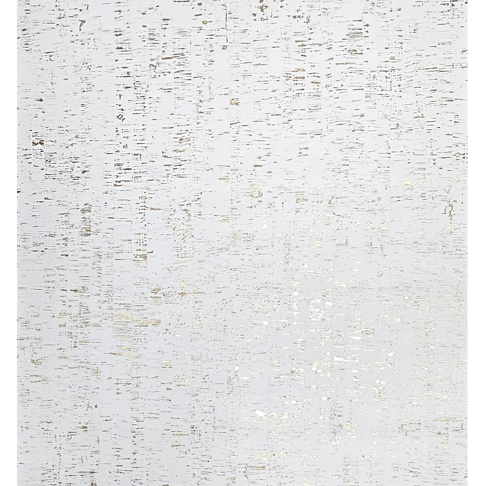 WM100101SMC Enchanced natural cork matte white gold metallic foil birch textured Wallpaper - Image 7