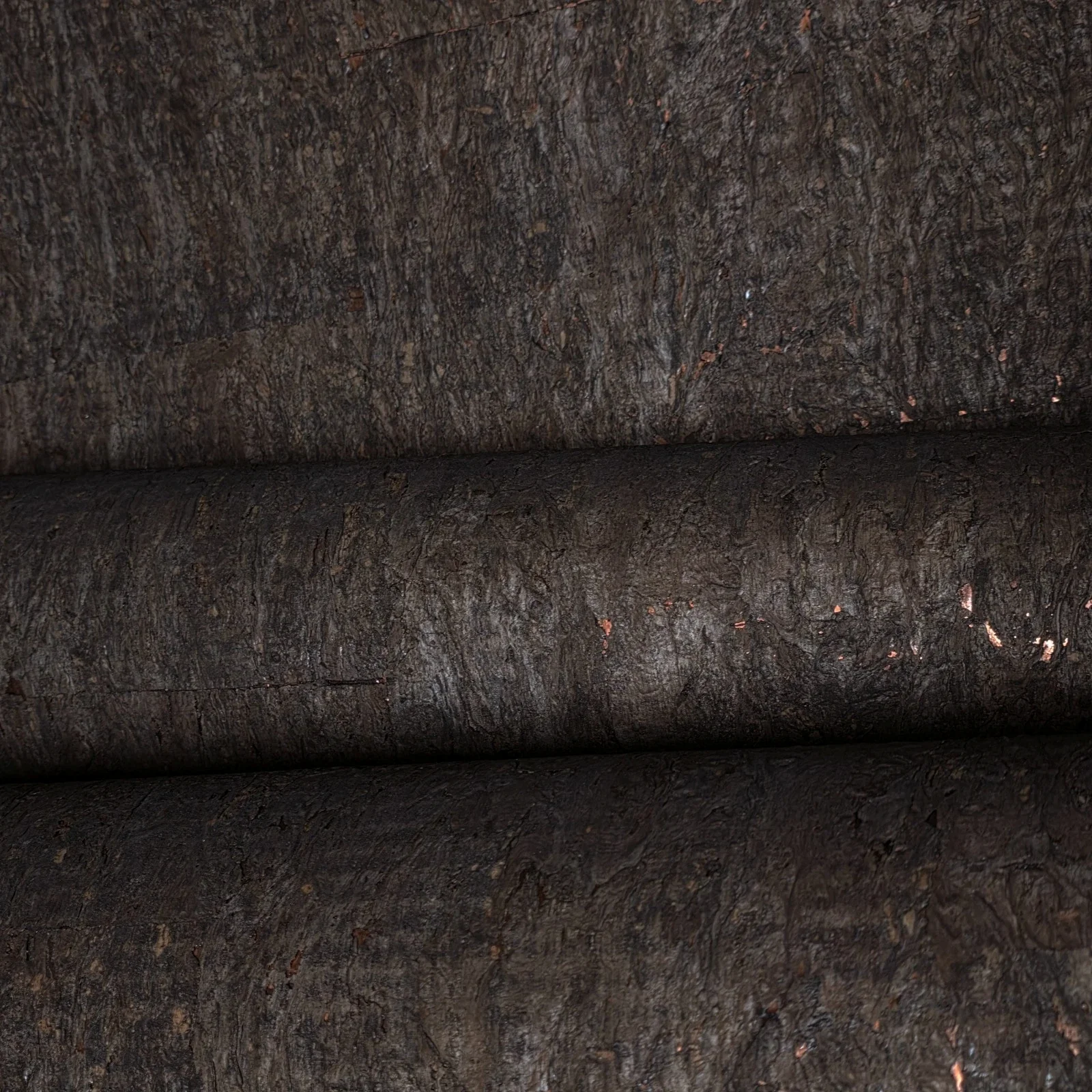 WM403KCC Real Natural cork organic dark brown copper metallic foil textured eco Wallpaper - Image 13