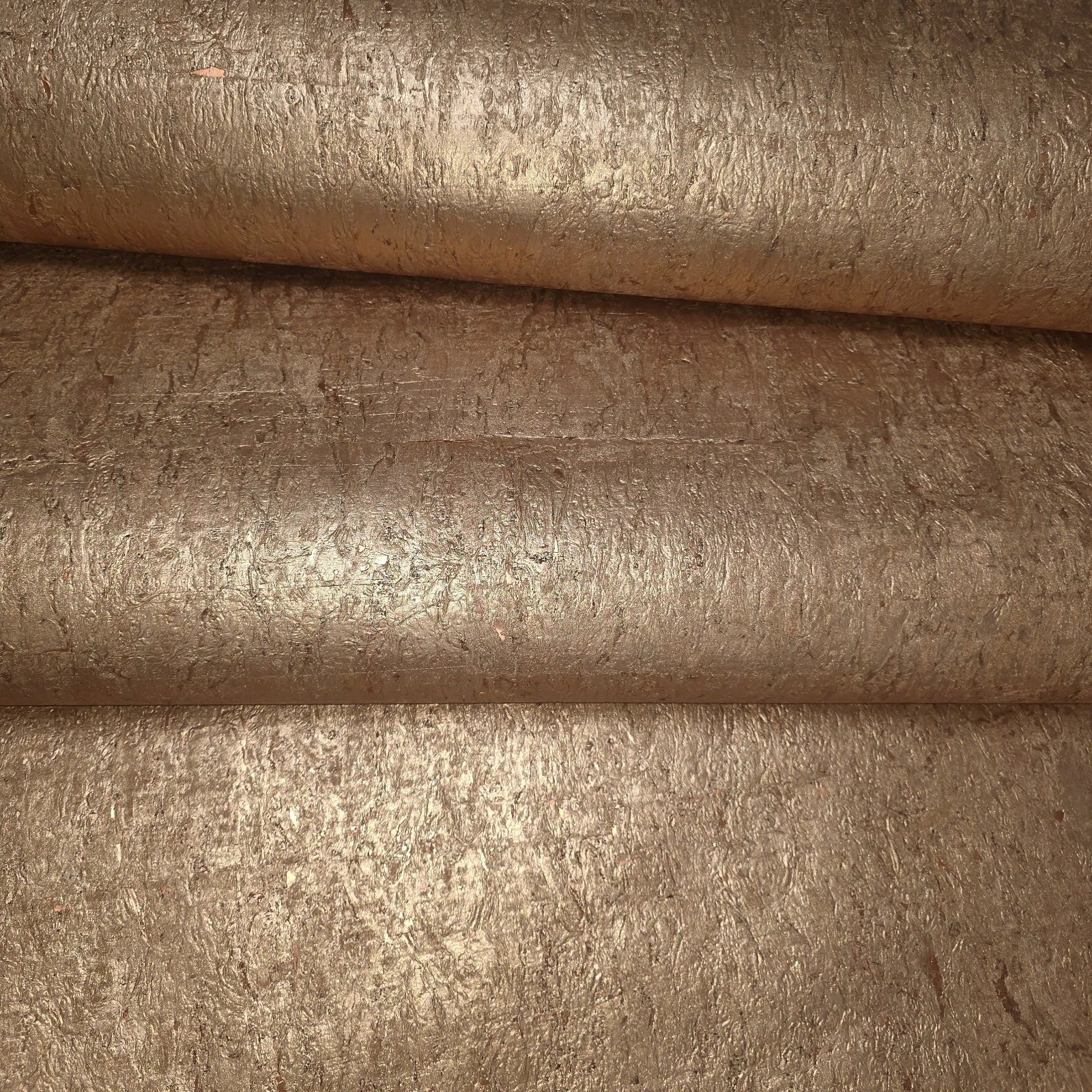 WM501KCC Real Natural cork warm rose gold copper metallic textured modern eco Wallpaper - Image 5