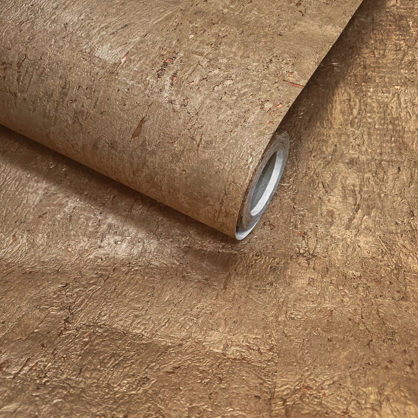 WM501KCC Real Natural cork warm rose gold copper metallic textured modern eco Wallpaper - Image 6