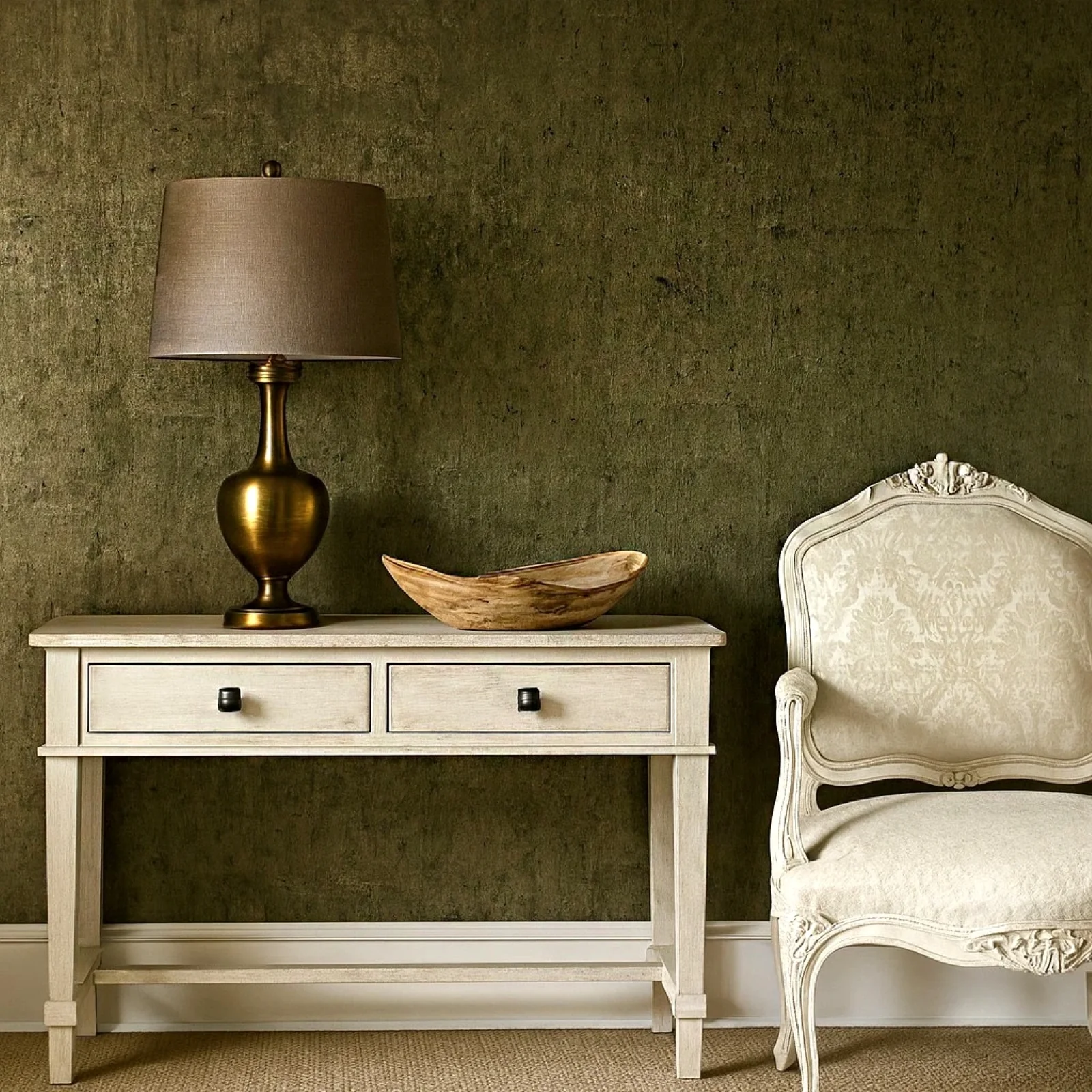 WM811KCS Real Natural cork organic dark Brass metallic black textured eco Wallpaper rolls - Image 11