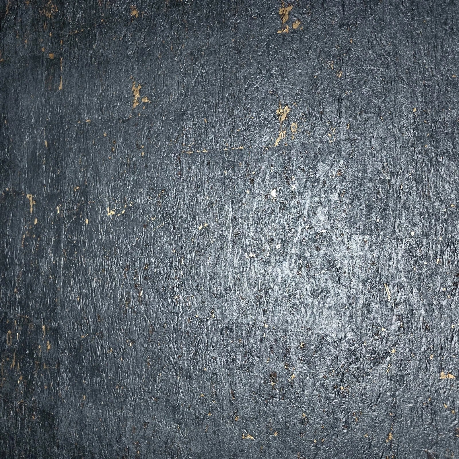 WM868KCG Real Natural cork Gray charcoal platinum gold metallic foil textured Wallpaper - Image 11