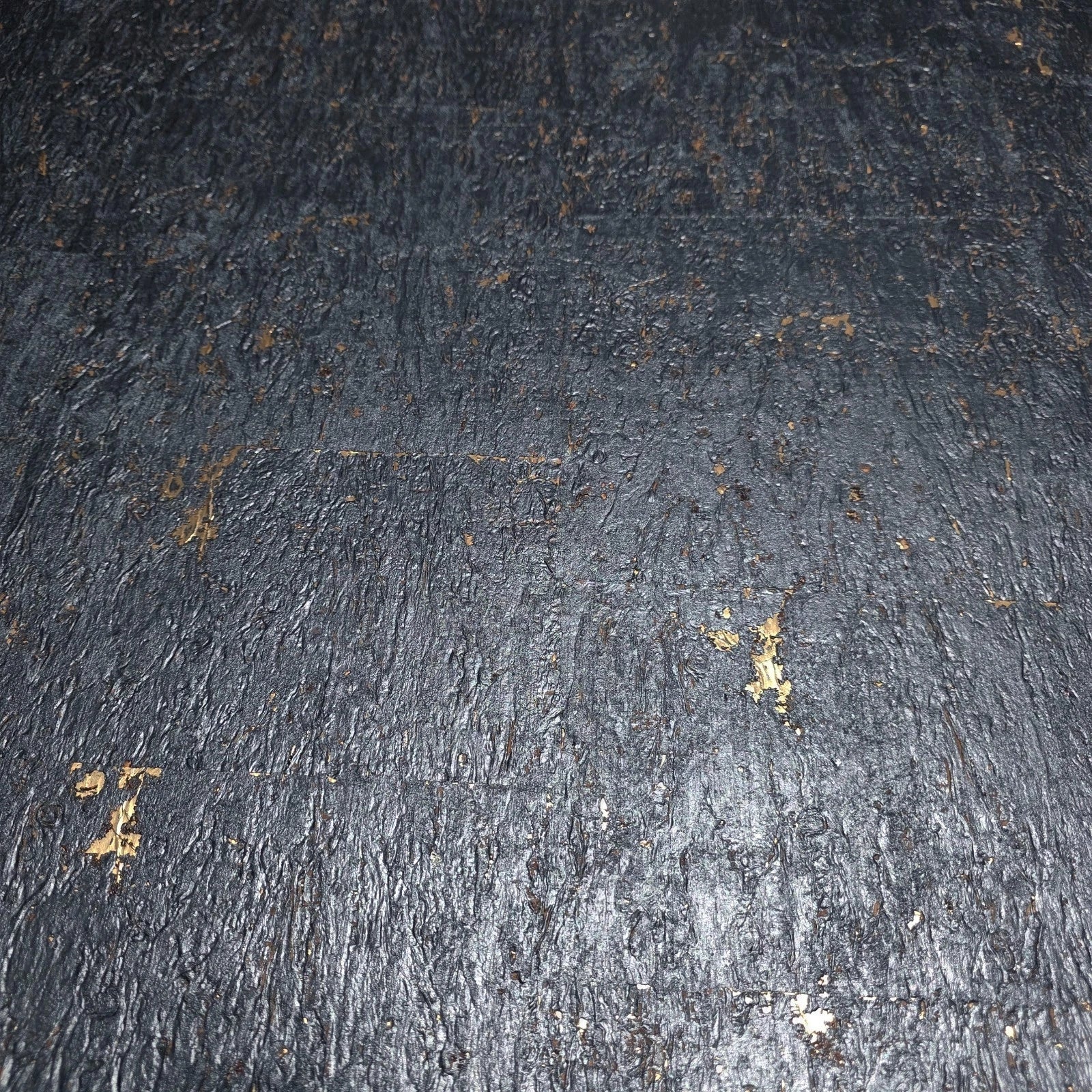 WM868KCG Real Natural cork Gray charcoal platinum gold metallic foil textured Wallpaper - Image 13