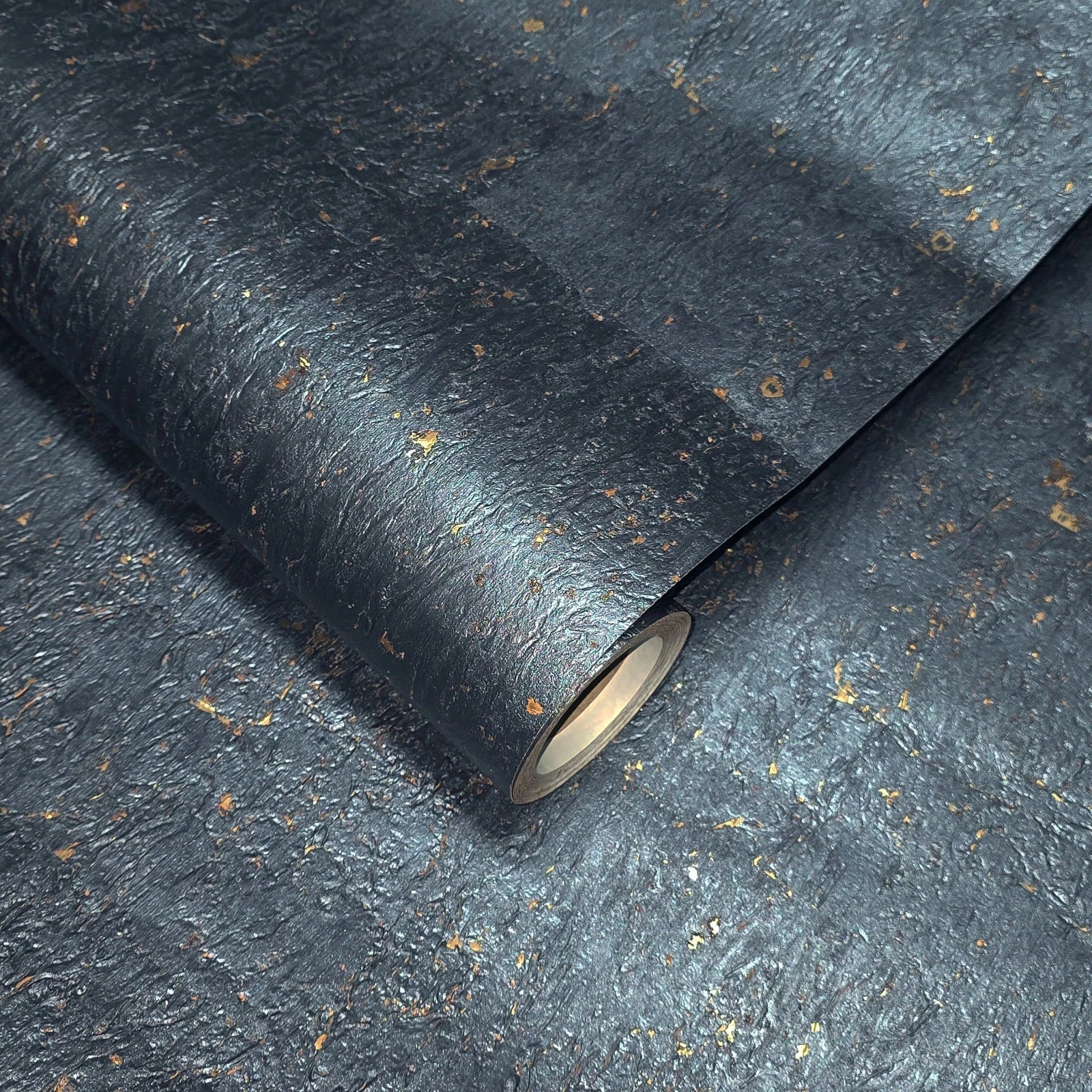 WM868KCG Real Natural cork Gray charcoal platinum gold metallic foil textured Wallpaper - Image 16