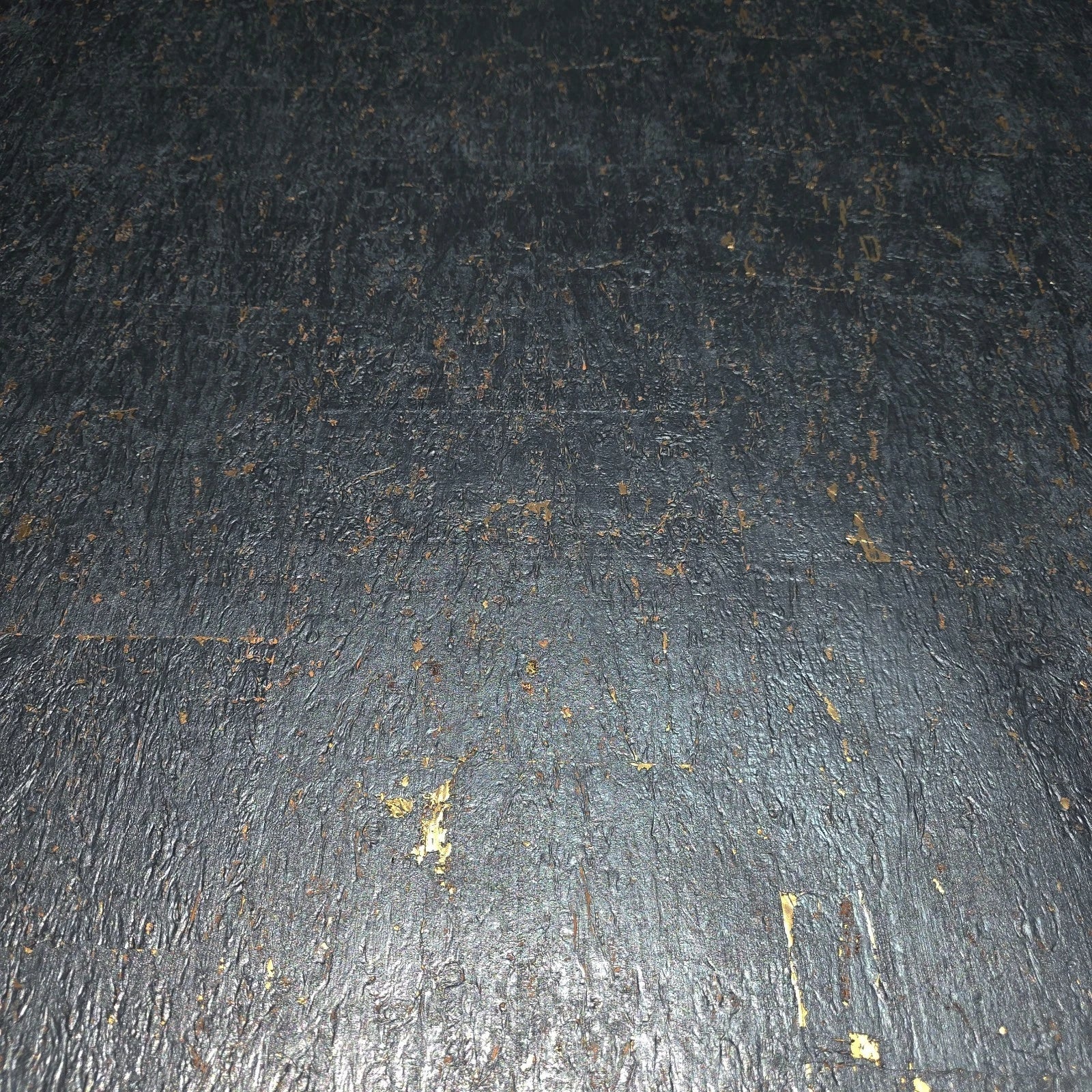 WM868KCG Real Natural cork Gray charcoal platinum gold metallic foil textured Wallpaper - Image 7
