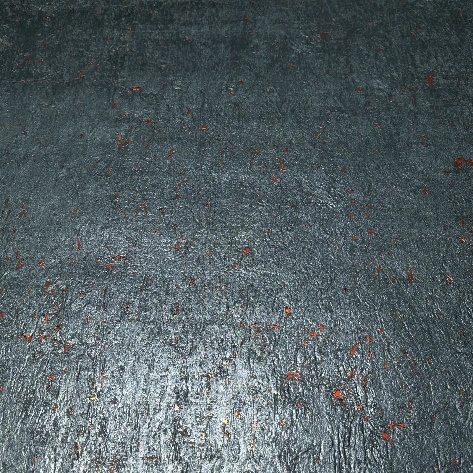 WM869KCC Real Natural cork Dark Gray platinum copper metallic foil textured eco Wallpaper - Image 2