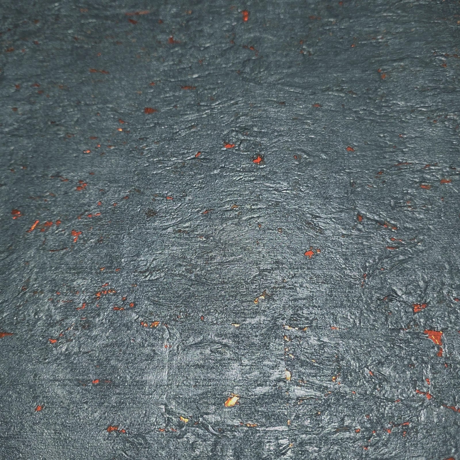 WM869KCC Real Natural cork Dark Gray platinum copper metallic foil textured eco Wallpaper - Image 4